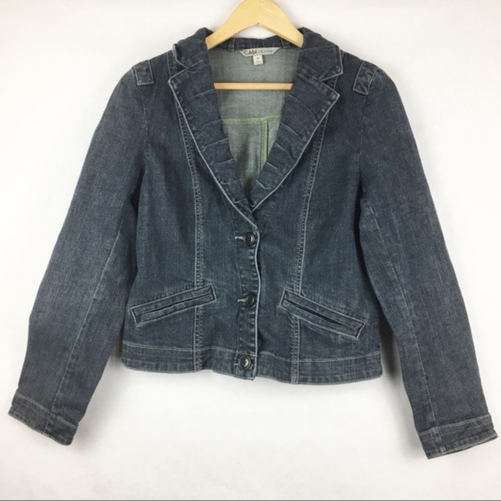 Cabi Fitted Jean Jacket Size M - Picture 1 of 1